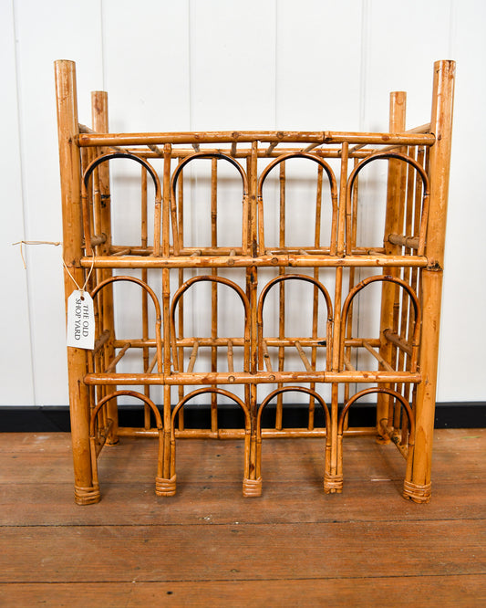 Vintage Cane Wine Rack