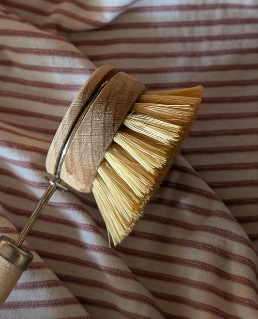 Natural wooden dish brush