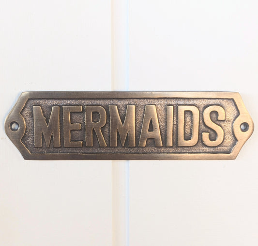 Brass Mermaids Sign