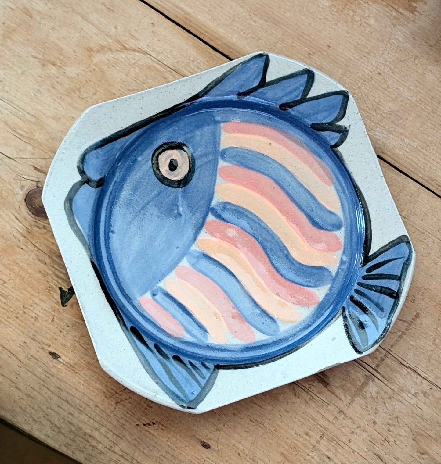 Hand Painted Fish Plate