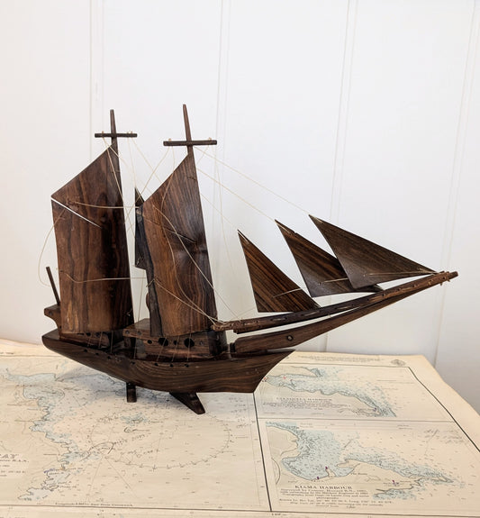 Wooden sailing ship