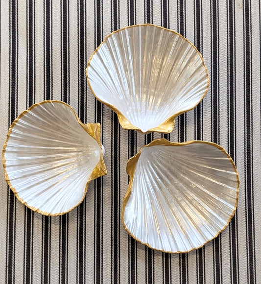 Hand Painted Scallop Shell Dish