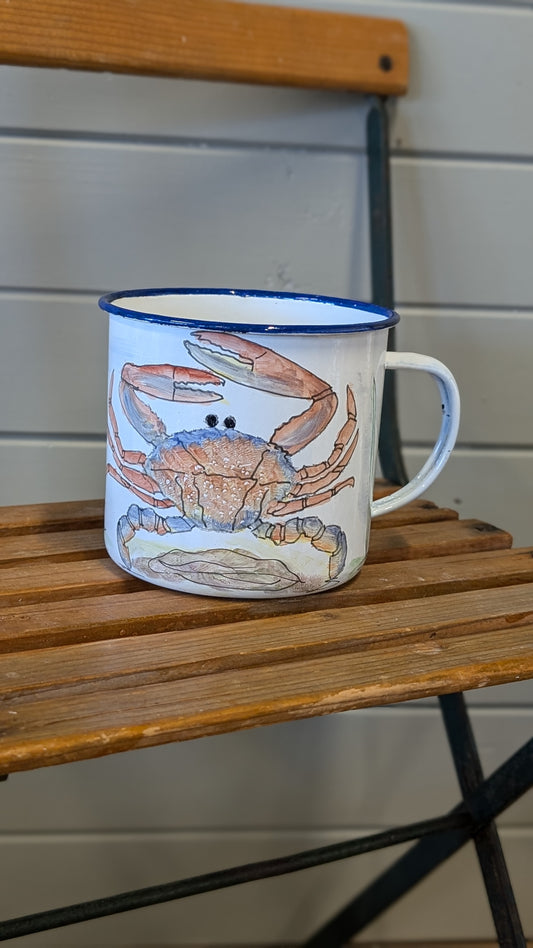 Enamel Hand Painted Cup