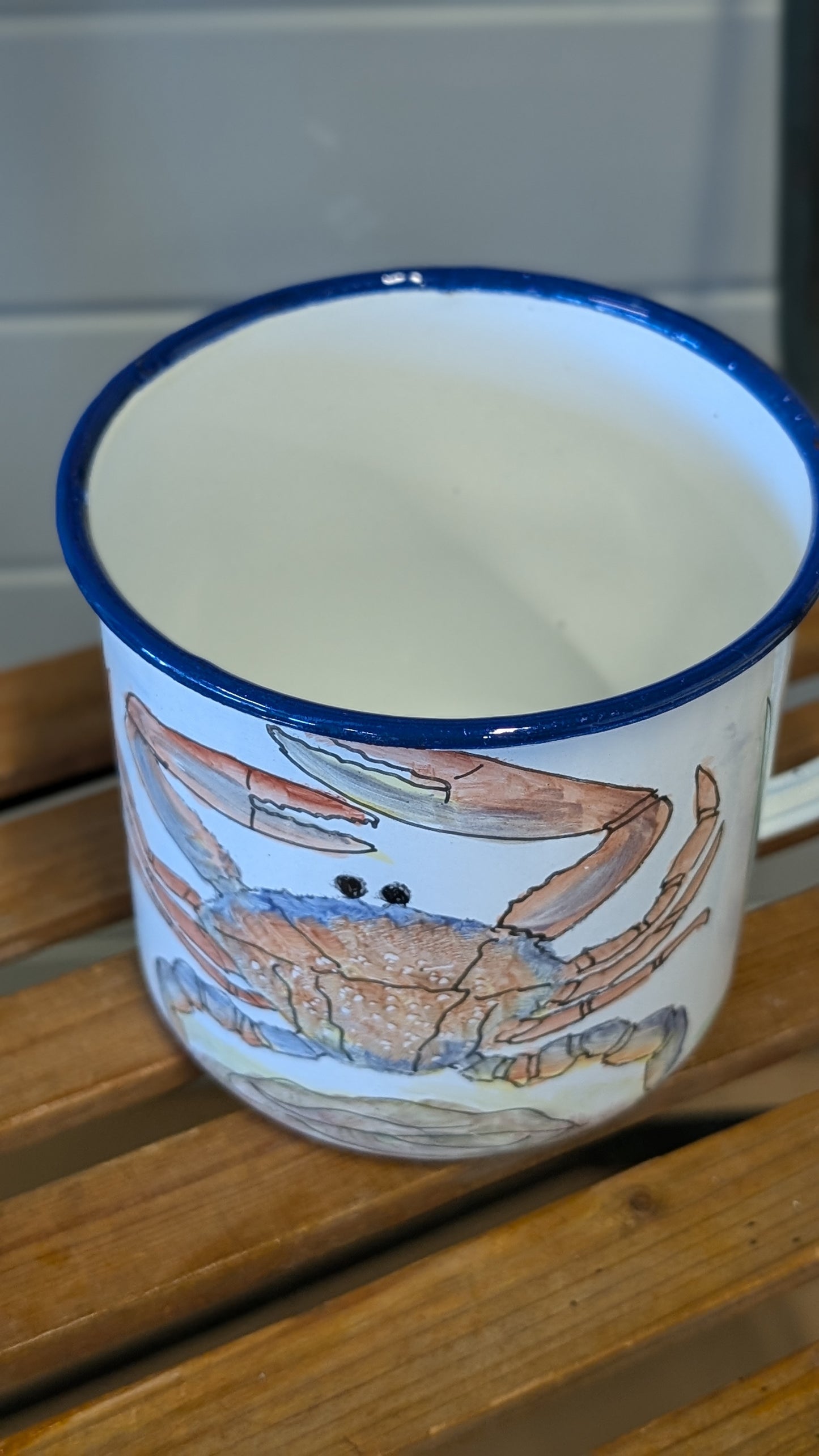 Enamel Hand Painted Cup