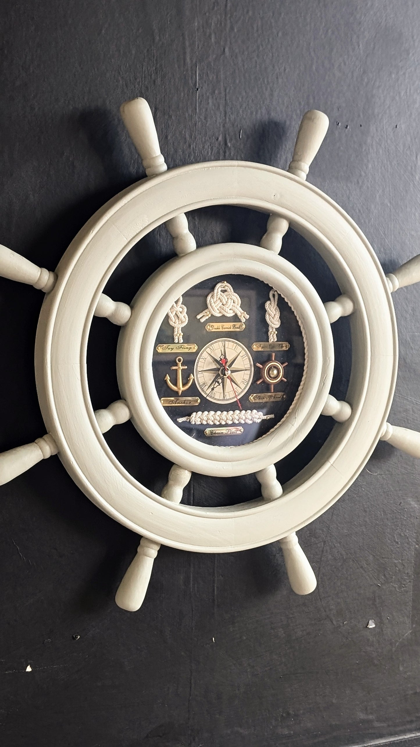 Ships Wheel Clock