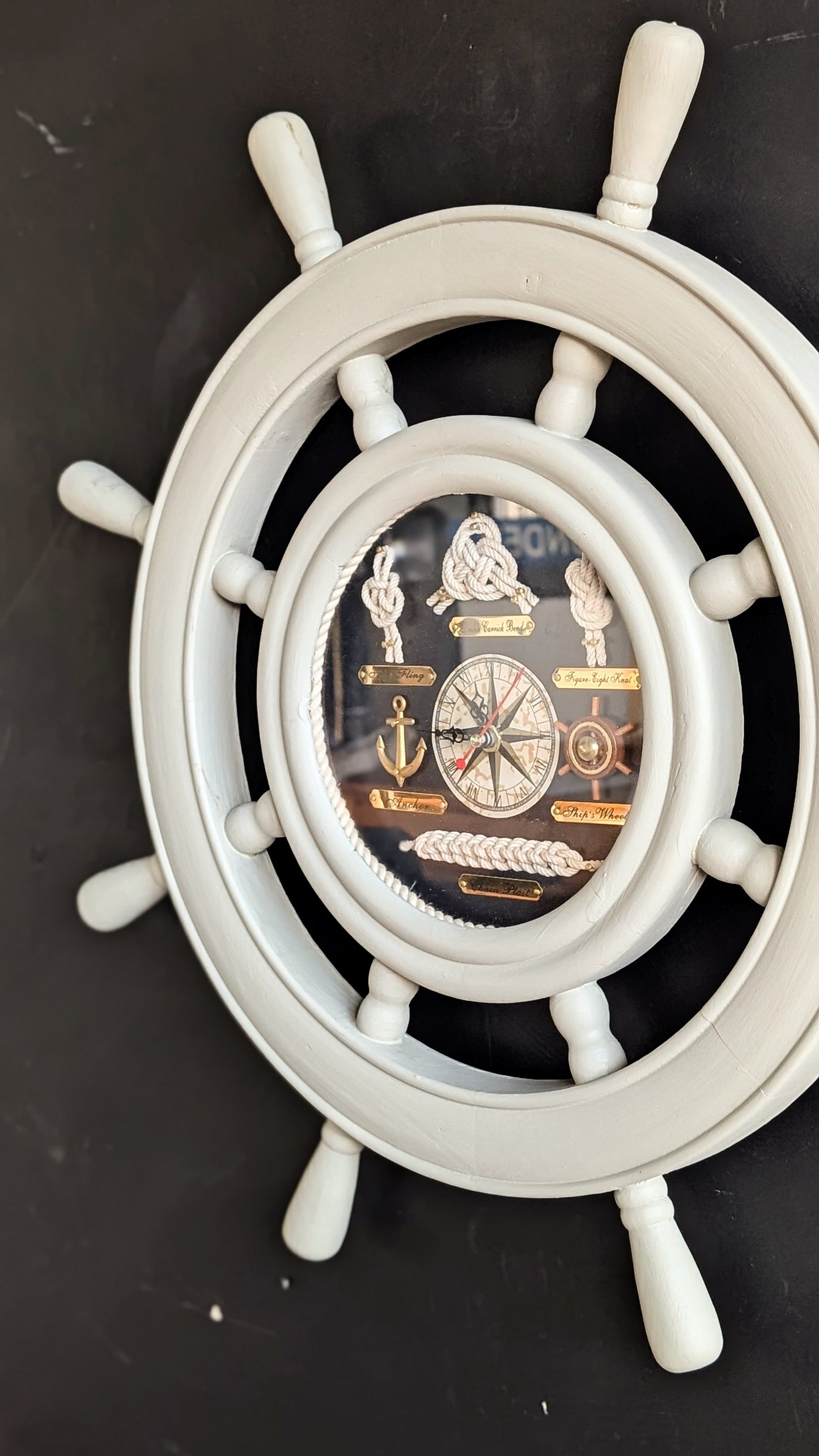 Ships Wheel Clock