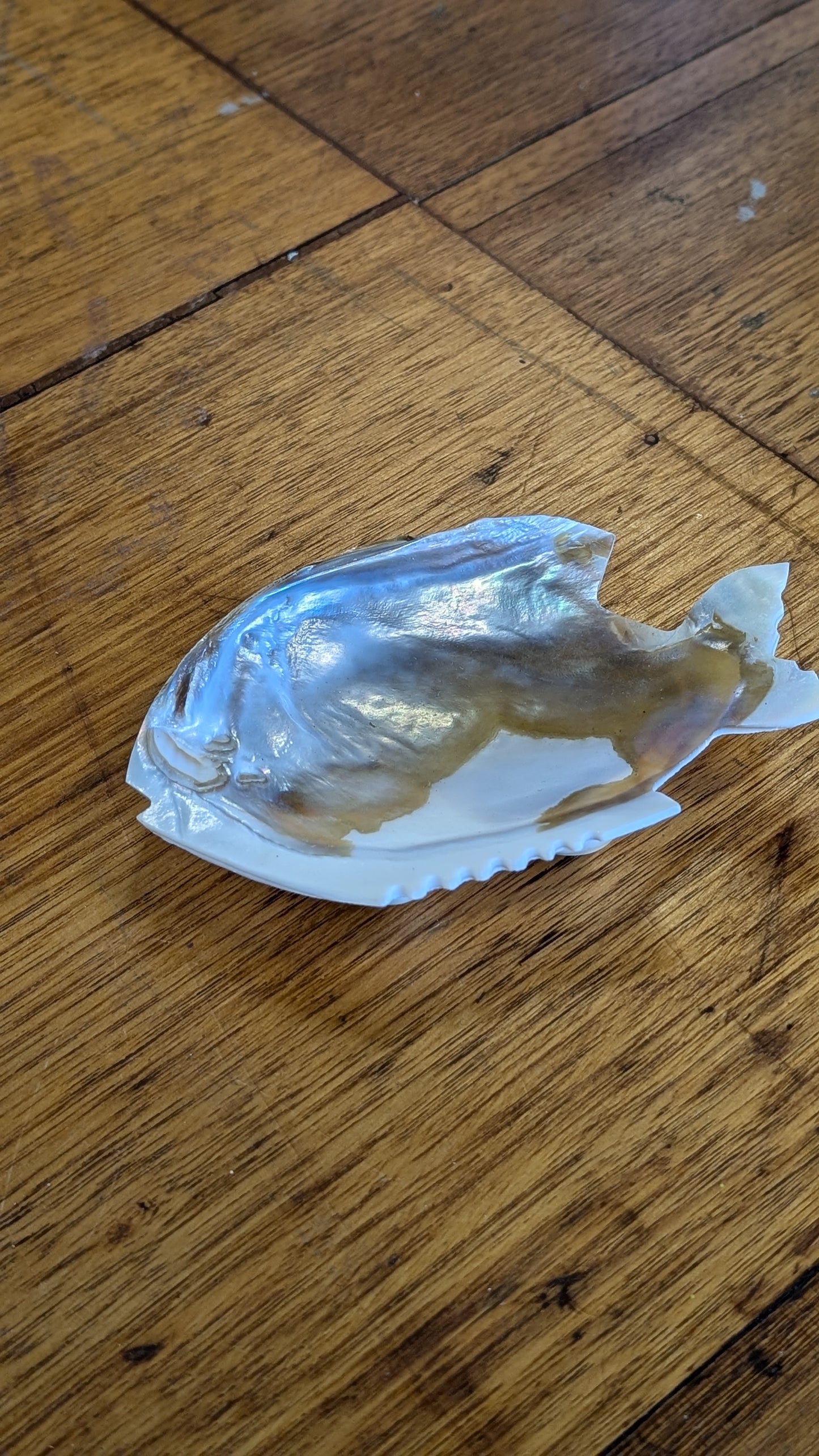 Japanese Mother of Pearl Vintage Fish Dish