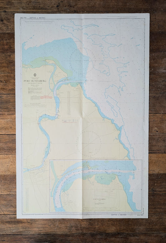 QLD - Port Bundaberg 243 Chart / Map