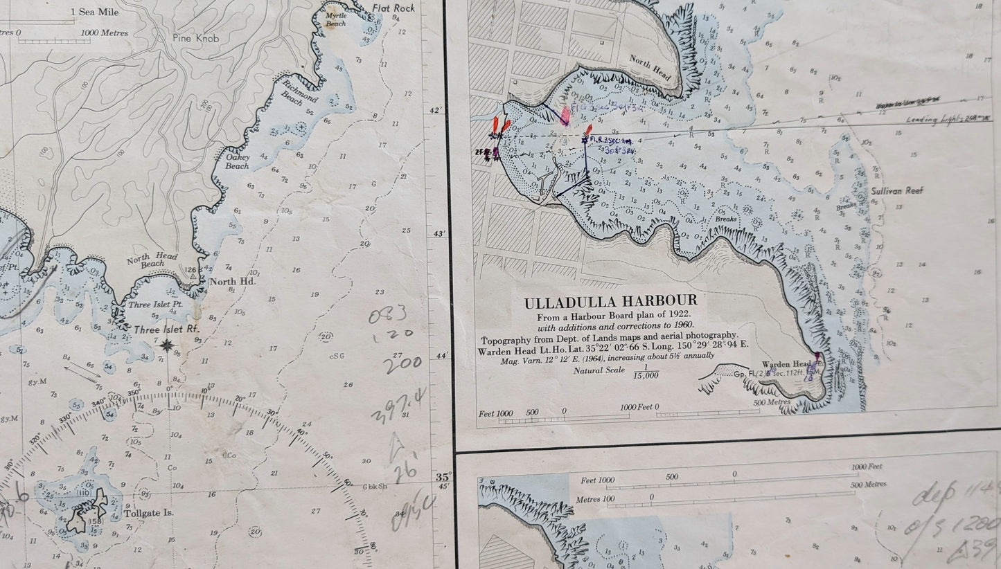 NSW - Plans NSW South Coast Aus 71 Chart / Map