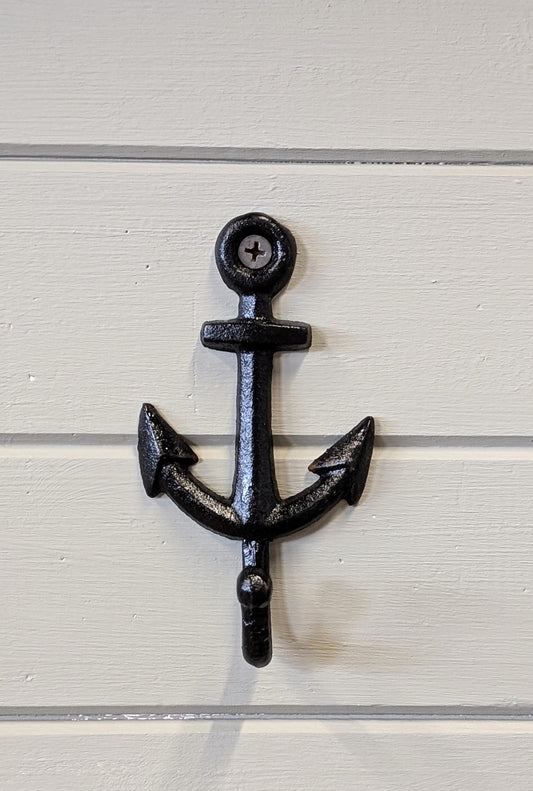 Anchor Wall Hook - Black