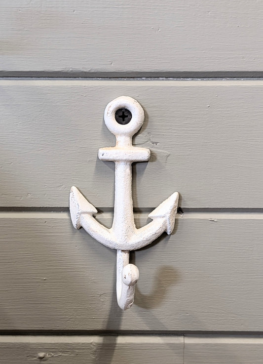 Anchor Wall Hook - White