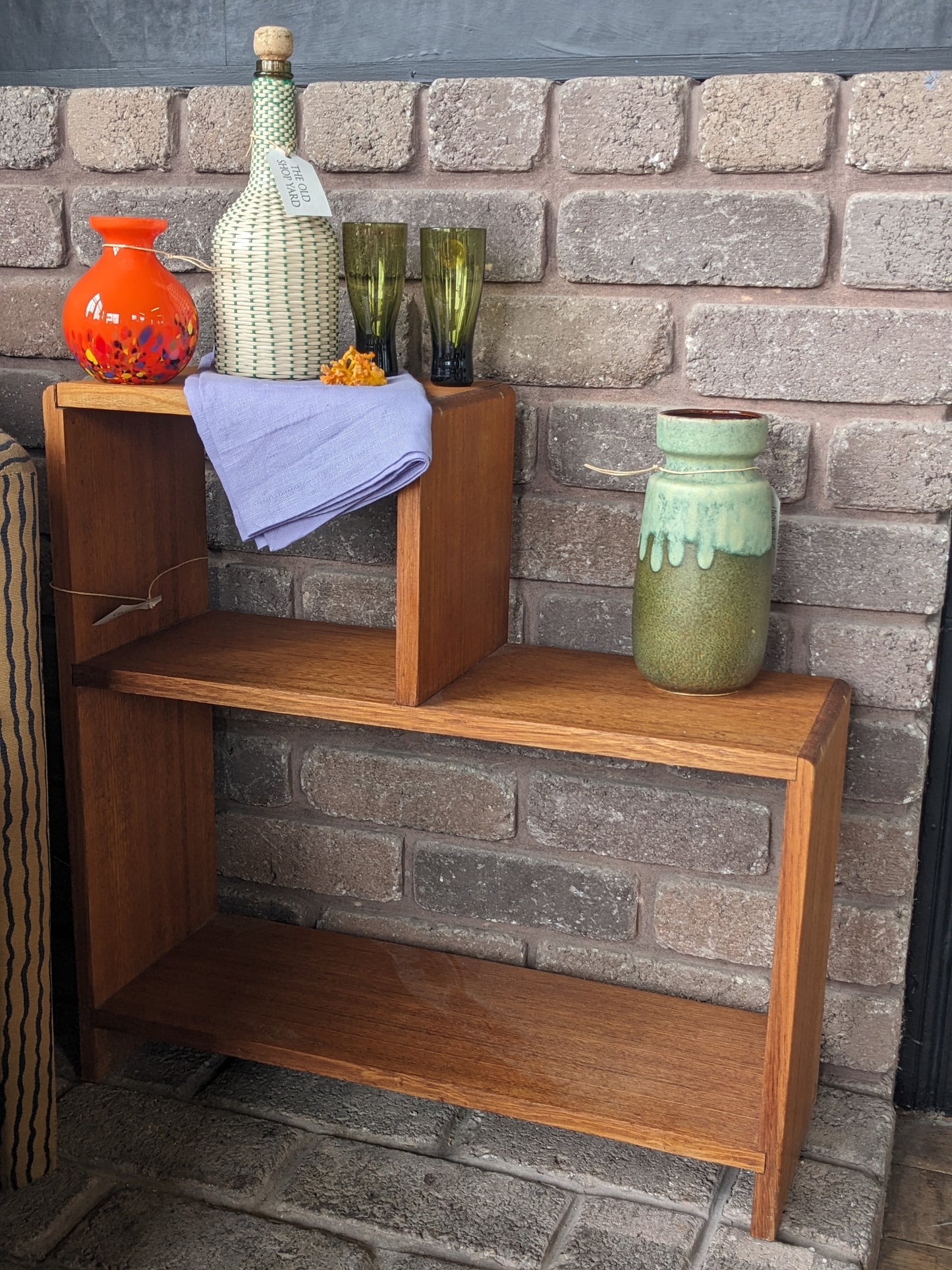 Mid Century Tas Oak Waterfal Shelf - Small