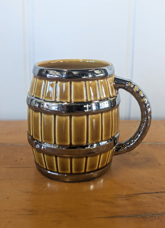 Vintage English Barrel Beer Mug