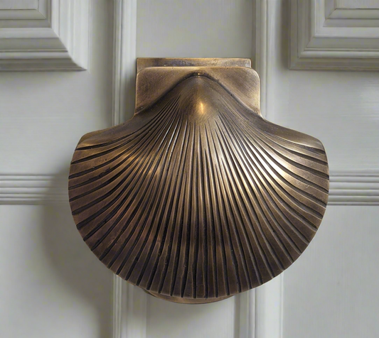 Brass Scallop Shell Door Knocker