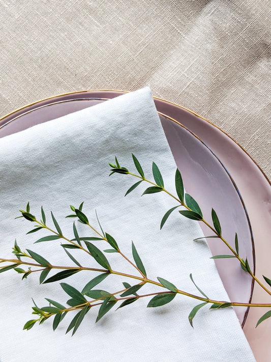 Linen napkin - White