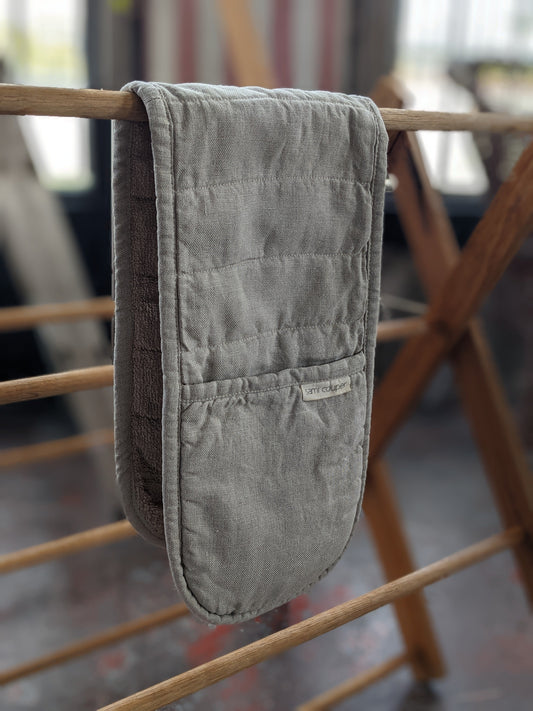 Linen oven glove - natural